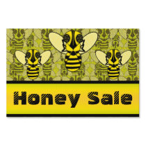 Honeybee Honey Sale Sign