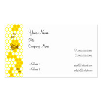 Honeybee Honeycomb Custom Business Cards business cards