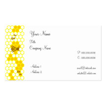 Honeybee Honeycomb Custom Business Cards