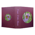 Honeybee on Fall Asters Wildflower Binder