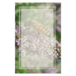 Honeybee on Mint Flower Blank Stationery