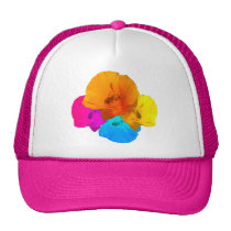 Honeybee Poppy Art Hats