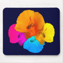 Honeybee Poppy Art Mousepad