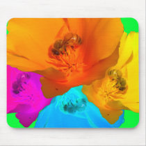 Honeybee Poppy Art Mousepad