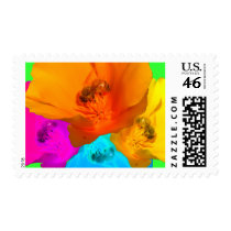 Honeybee Poppy Art Stamps