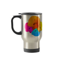 Honeybee Poppy Art Travel Mugs