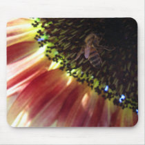 Honeybee Sunflower Mousepad
