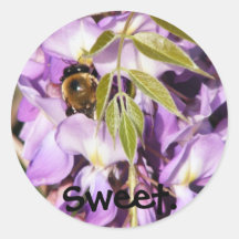 Honeybee-Wisteria sticker #2