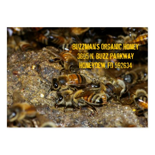 Honeybees at work business cards (front side)