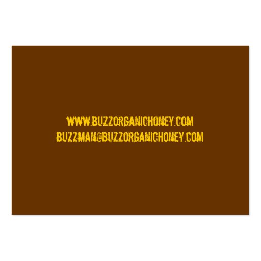 Honeybees at work business cards (back side)