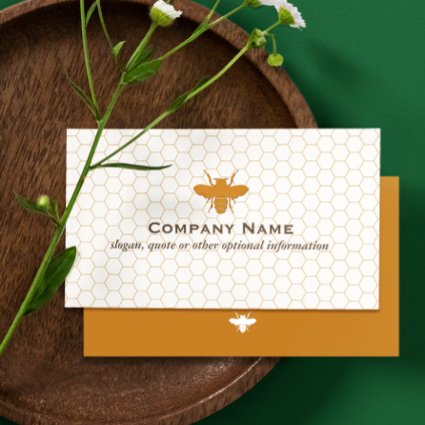 Honeycomb Bee Business Card profilecard