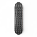 Honeycomb Flower - v2 - Black and White skateboards by artberry Honeycomb Flower - v2 - Black and White skateboards