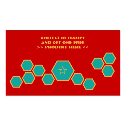 honeycomb loyalty punch card business card templates