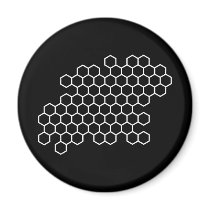 Honeycomb Refrigerator Magnets