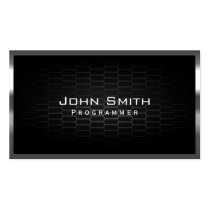 Honeycomb Metal Cells Programmer Business Card
