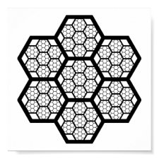 Honeycomb Pattern Poster