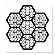 Honeycomb Pattern Print