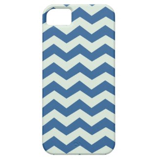 Honeydew Green and Blue Chevron Pattern iPhone 5 Cases