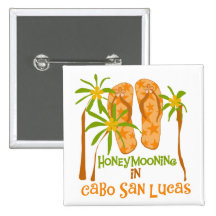 Honeymoon Cabo San Lucas Tshirts and Gifts Pin