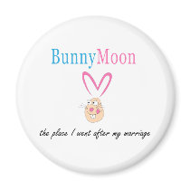 Honeymoon Rabbit Refrigerator Magnets
