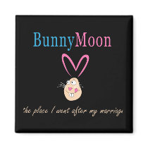 Honeymoon Rabbit Fridge Magnets