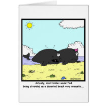 Honeymoon: Whale Cartoon Greeting Cards