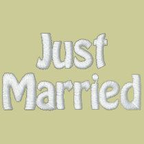 Honeymooner Just Married embroidered shirts