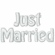 Honeymooner Just Married embroidered shirts by OccasionsByMadeleine Honeymooner Just Married embroidered shirts
