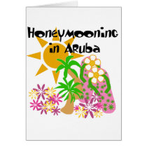 Honeymooning in Aruba Greeting Cards
