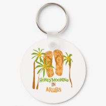 Honeymooning in Aruba Keychain by weddingsareus Honeymooning in Aruba Keychain