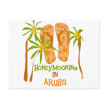 Honeymooning in Aruba Postcard