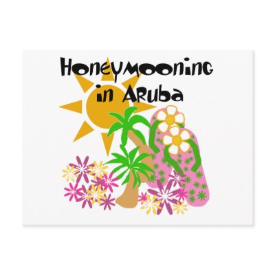 Honeymooning in Aruba Postcard