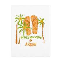 Honeymooning in Aruba Postcard