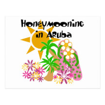 Honeymooning in Aruba Postcard