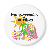 Honeymooning in Belize magnets