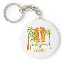 Honeymooning in Bermuda Keychain 