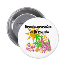 Honeymooning in Bermuda Pinback Button
