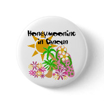 Honeymooning in Cancun buttons