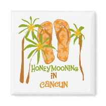 Honeymooning in Cancun Magnet