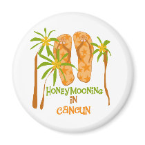 Honeymooning in Cancun Magnet