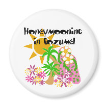 Honeymooning in Cozumel magnets