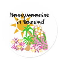 Honeymooning in Cozumel stickers