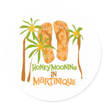 Honeymooning in Martinique Sticker