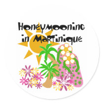 Honeymooning in Martinique stickers