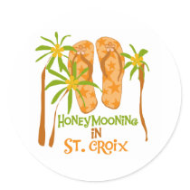 Honeymooning in St. Croix Sticker
