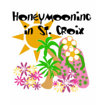 Honeymooning in St. Croix t-shirts