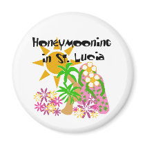 Honeymooning in St. Lucia magnets