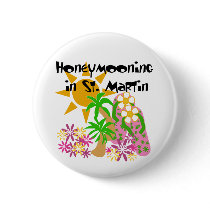 Honeymooning in St. Martin buttons