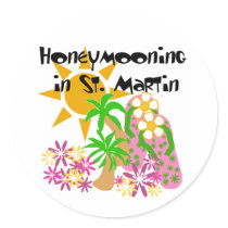 Honeymooning in St. Martin stickers