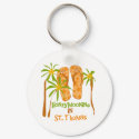 Honeymooning in St. Thomas Keychain
